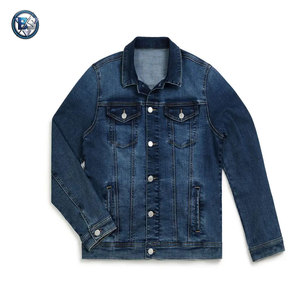 Chaqueta de Mezclilla para Hombre, Estilo Desgastado, Estilo Urbano, con Cuello Camisero, Chaqueta de Invierno - Product Image 1