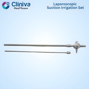 Set de Irrigación y Succión Laparoscópica de 10 mm, Manual, de Alta Calidad, Instrumentos Quirúrgicos Reutilizables de Acero Inoxidable de Grado Médico - Product Image 2