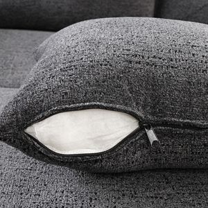 Divano letto angolare a L estraibile reversibile con mensola laterale e 2 sgabelli, divano letto componibile reversibile con contenitore - Product Image 2