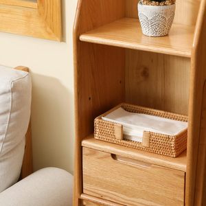 Porta Servilletas Rectangular de Mimbre, Cesta para Toallas de Invitados, Bandeja de Servilletas de Papel de Mimbre Natural para Baño, Cocina, Cafetería y Hotel - Product Image 3