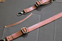 Étui de protection professionnel en cuir et toile, de luxe, avec fermeture éclair, étanche, antichoc, réglable à bandoulière croisée, pour chef, barista, barbier