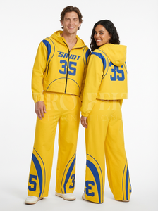 Men's Streetwear Cotton Breathable Print Windbreaker Sports Tracksuit Hooded Zip-Up Jacket <b>Pants</b> Fleece Customizable Sweat <b>Suit</b> - Product Image 2