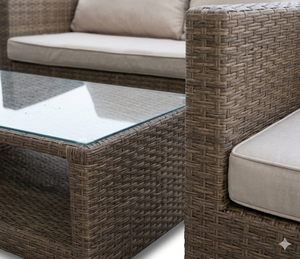 Wholesale Price Indonesia Manufacturer Wicker Outdoor Dining Sets Patio Furniture Sets Minimalist Style - Product Image 5