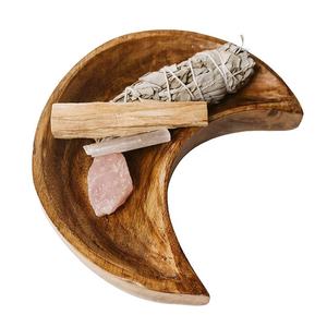 Cuencos Vintage de madera de Acacia para masa, cuencos con forma de pino para decoración del hogar, regalos de Navidad, OEM, venta al por mayor - Product Image 2