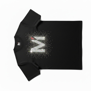 Camiseta Vintage con Pedrería y Lavado Ácido, Oversize, con Logo de Cristales Brillantes, para Hombre, Estilo Urbano, de Lujo, de Algodón Pesado, con Gráficos - Product Image 4