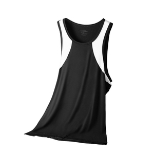 Camisetas sin mangas de cuello alto para hombre, 100% algodón, corte formal, longitud regular, estilo vintage lavado, estampado de leopardo en la parte delantera - Product Image 2
