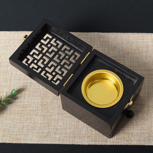 Caja de Incienso Cuadrada de Madera Hueca para el Hogar, Quemador de Incienso de Pino Antiguo, Caja de Aromaterapia para Agarwood y Sándalo, ¡Gran Oferta! - Product Image 5