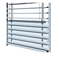 Système de pare-soleil extérieur moderne en alliage d'aluminium robuste, peint, pour hôtel, bureau, projet de construction commerciale