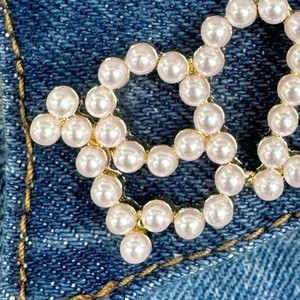 เข็มกลัดมุก 1922 ซิกมาแกมมาโรสำหรับผู้หญิง เข็มกลัดประดับมุกสุดหรู เครื่องประดับมีสไตล์ - Product Image 3