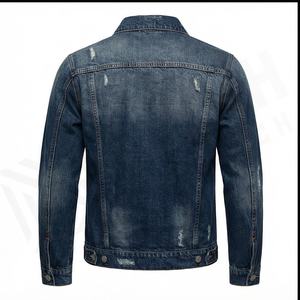 Venta al por mayor de calidad, chaquetas de mezclilla azul, chaqueta de color liso para niños, chaqueta de mezclilla de estilo informal para hombres, venta al por mayor, nuevo diseño de logotipo personalizado - Product Image 3