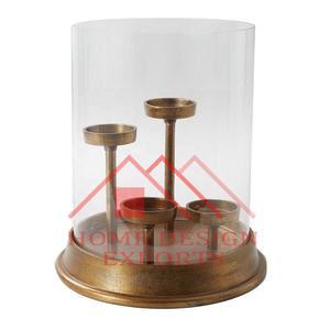 Hot Selling Glass <b>Candle</b> T-Light Holder Unique Design Metal Candlestick Holder for Wedding Decorations & Table Centerpiece - Product Image 2