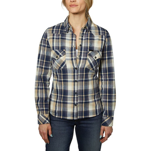 Blusas de Mujer Tejidas con Estampado a Cuadros, Moda Casual, Manga Larga, Camisas de Oficina, Logotipo Frontal, Alta Calidad, Secado Rápido - Product Image 1