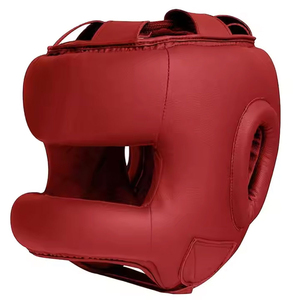 High Quality Durable Leather Boxing <b>Head</b> Guard with Secure Strap Regular Design for <b>Training</b> & Sparring-Comfortable & Breathable - Product Image 1