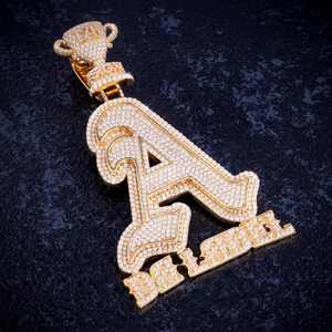 Fabricación de Joyería Hip Hop con Moissanita, Colgante Hip Hop Personalizado, Colgante de Plata 925 con Moissanita para Hombre, Colgante con Nombre Personalizado - Product Image 4