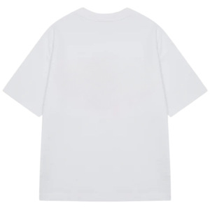Camiseta de Manga Corta Oversize para Hombre, Blanca, de Algodón, Estilo Urbano, Casual, Venta al Por Mayor, Suministro de Fábrica OEM - Product Image 2