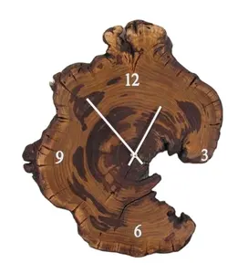 Orologio da parete legno orologio legno legno con bordo vivo naturale