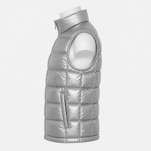 Mens 2026 Shiny Bubble <b>Puffer</b> <b>Vest</b> Custom Logo Waterproof Sleeveless Winter Jacket Breathable Lightweight OEM <b>Puffer</b> <b>Vest</b> - Product Image 6