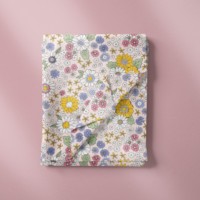 Nouvelle arrivée, tissu en coton léger à motif floral imprimé numériquement, voile doux pour robe