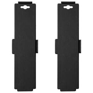 2 carretillas de mudanza de polipropileno negro con 4 ruedas y capacidad de 374.8 lb - Product Image 1