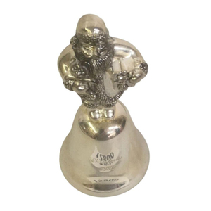 Campana Colgante de Latón Dorado Personalizable con Grabado, Forma de Santa Claus, para Decoración del Hogar o Iglesia, Manualidades Metálicas - Product Image 1