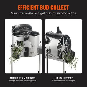 Trimmer Elettrico Industriale per Foglie da 18FT, 60W, Velocità Regolabile, Lame in Acciaio Inossidabile, Trimmer Elettrico per Germogli - Product Image 4