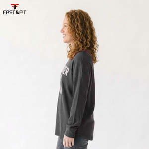 Suéter de Diseño Personalizado al por Mayor, Suéter de Moda de Algodón con Cuello Redondo, Talla Grande para Mujer, Suéter de Invierno - Product Image 3