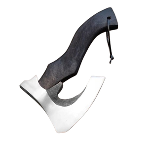 Hacha de Acero al Carbono Hecha a Mano de Alta Calidad, Diseño Superd, Hacha Tomahawk con Mango de Madera y Funda de Cuero, de Última Tendencia - Product Image 1