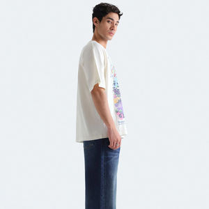 Camisetas de Verano para Hombre, Nueva Moda, 100% Algodón Jersey, Cuello Redondo, Estampado, Manga Corta, Transpirable, Casual - Product Image 4