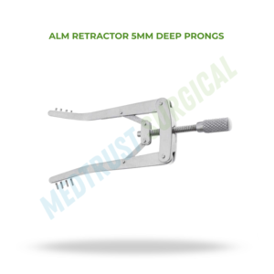 Rétracteur ALM à dents profondes de 5 mm, instrument chirurgical neuro-spinal pour la rétraction tissulaire - Product Image 2