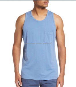 เสื้อกล้ามผู้ชายผ้าถักผสมสแปนเด็กซ์และผ้าฝ้าย - Product Image 1