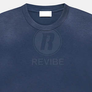 T-shirt délavé au soleil de qualité supérieure, fabriqué au Pakistan, 100 % coton, logo personnalisé, vêtement décontracté, t-shirt délavé au soleil pour la vente en ligne - Product Image 3