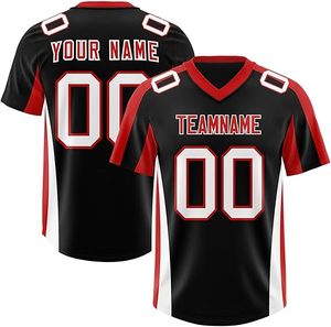 Maillots de football américain unisexes antibactériens de haute qualité, commandes en gros disponibles, nom et numéro personnalisés - Product Image 3