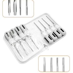 ชุดอุปกรณ์ถอนรากฟันคุณภาพสูง 8 ชิ้น  ชุดถอนฟันแบบ Apical Root Elevator  ทำจากสแตนเลสสตีล สำหรับการผ่าตัดและยกฟัน - Product Image 3