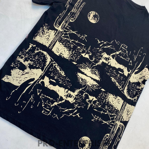 T-shirt Homme Col Montant Oversize en Molleton 100% Coton Lourd de Haute Qualité avec Motif Sérigraphié Anti-Boulochage - Product Image 5