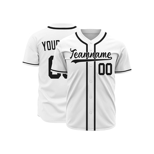 Custom Baseball Jersey Manufacturer 100% <b>Polyester</b> Breathable Softball Team Uniform Full Button Sublimated Sports <b>Shirt</b> - Product Image 1