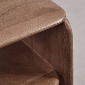 Mesita de noche rectangular Vandana Amber Texture 40x30 cm en madera Tinsley - Product Image 5