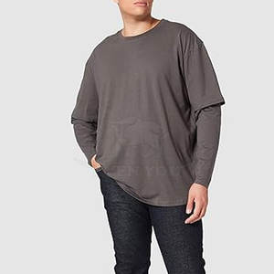 T-shirt double couche sur mesure de qualité supérieure pour hommes, tissu doux, durable, coupe confortable, style décontracté - Product Image 6