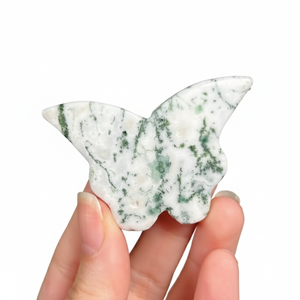 Vente en gros d'agates naturelles sculptées en 3D en forme d'ailes de papillon, pierres énergétiques, spécimens minéraux de guérison, décoration de bureau - Product Image 3