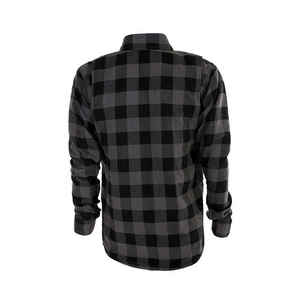 Nouvelle Arrivée Chemise en Flanelle Personnalisée Couleur Violette Motif à Carreaux Imprimé Boutons Double Poches Col Montant Respirante Écologique - Product Image 3