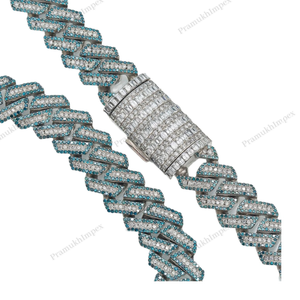 14MM 20 Inches 925 Sterling Silver Gold Plated Elegant Iced Cuban Link Extended Hip Hop Thick Miami Luxury <b>Statement</b> <b>Necklace</b> - Product Image 4
