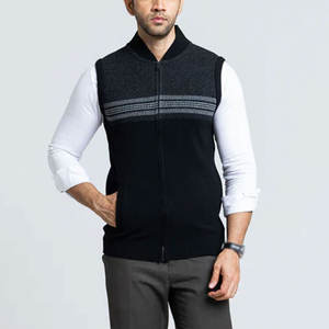 Prix de gros – Pulls tricotés zippés pour hommes, élégants et adaptés aux activités de plein air en hiver - Product Image 3