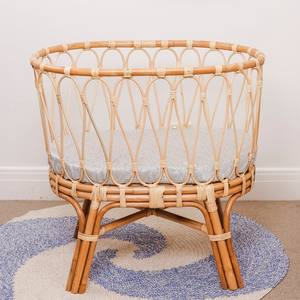 Vente en gros de lits bébé en osier, berceaux en rotin, berceaux tressés pour enfants, au prix le plus bas - Product Image 4