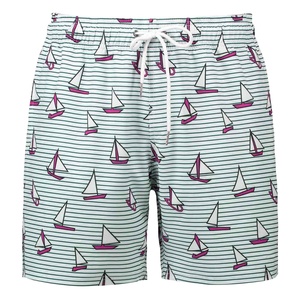 Service OEM en gros – Nouveaux shorts de plage pour hommes, style surf, 88 % polyester, motif uni, personnalisables - Product Image 2