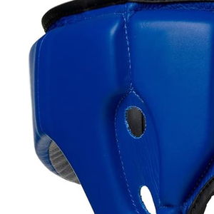 Casque de boxe bleu en EVA, protection unisexe pour adulte, fermeture auto-agrippante, couleur unie – Offre Spéciale - Product Image 3