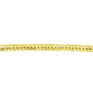 Pulsera de Eslabones de Latón Chapado en Oro de 14K, 18K, 24K al por Mayor, Pulseras de Moda para Hombre, Diseño de Cadena de Serpiente Chapada en Oro de Micras - Product Image 3