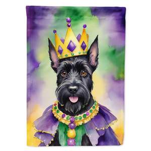 สก๊อตติชเทร์เรียร์คิงมาร์ดิกราส์ธงในสวนหลากสีสำหรับตกแต่งลานแบนเนอร์สำหรับชานบ้านงานศิลปะเตียงดอกไม้ขนาดเล็ก - Product Image 1