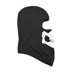 Pasamontañas con Estampado de Calavera Negra, Máscara Facial Completa con un Orificio, Capucha para Actividades al Aire Libre, Unisex para Adultos, Impresión por Transferencia de Calor - Product Image 2