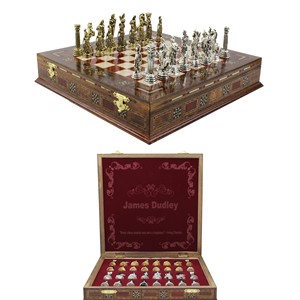 Customizable Walnut <b>Wood</b> <b>Chess</b> <b>Set</b> - Wholesale B2B Pricing - Product Image 2