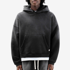 Sudadera con Capucha para Hombre, Diseño Moderno, Alta Calidad, Precio Económico, Efecto Desgastado por el Sol, Nueva Llegada, Talla Grande, Sudadera Gruesa con Efecto Desgastado por el Sol - Product Image 1