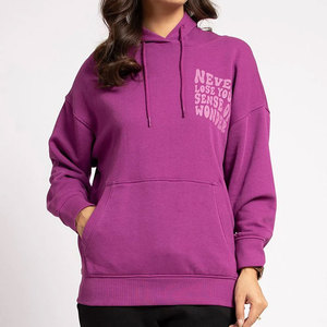 Hoodie Brushed Fleece Oversized Casual Winter Sweatshirt Women's Soft Cotton Hoodie Classic Pullover Everyday Hoodie - Product Image 1